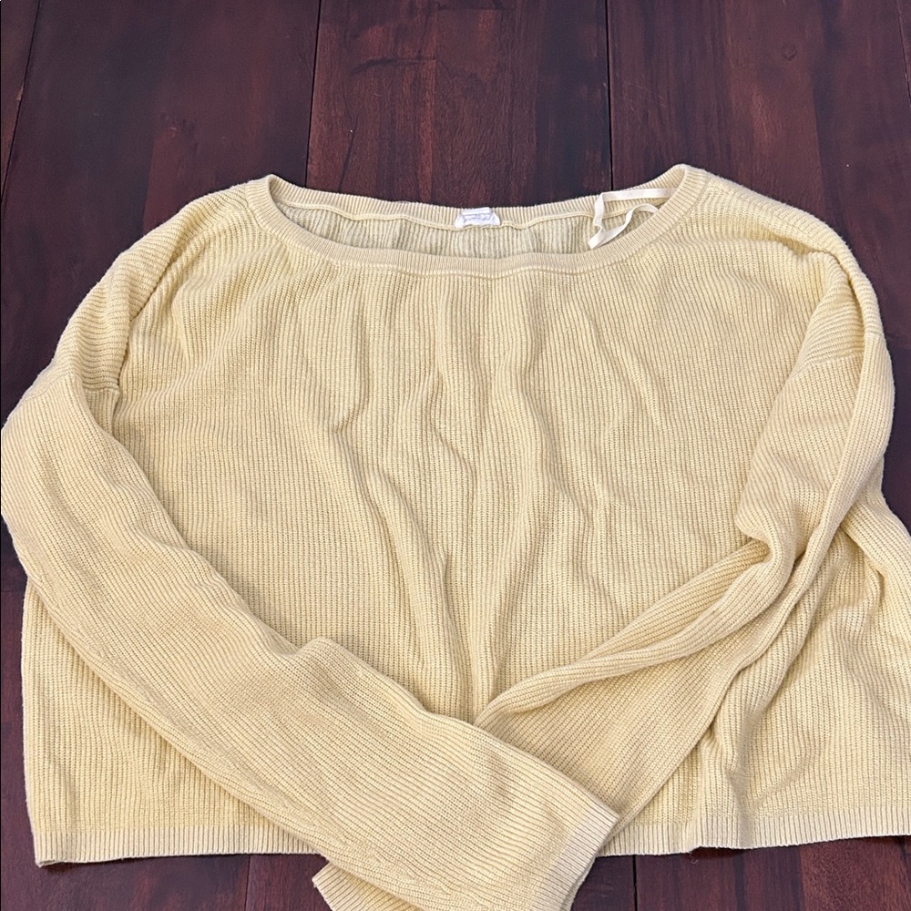 Garage Soft Yellow Knit Top